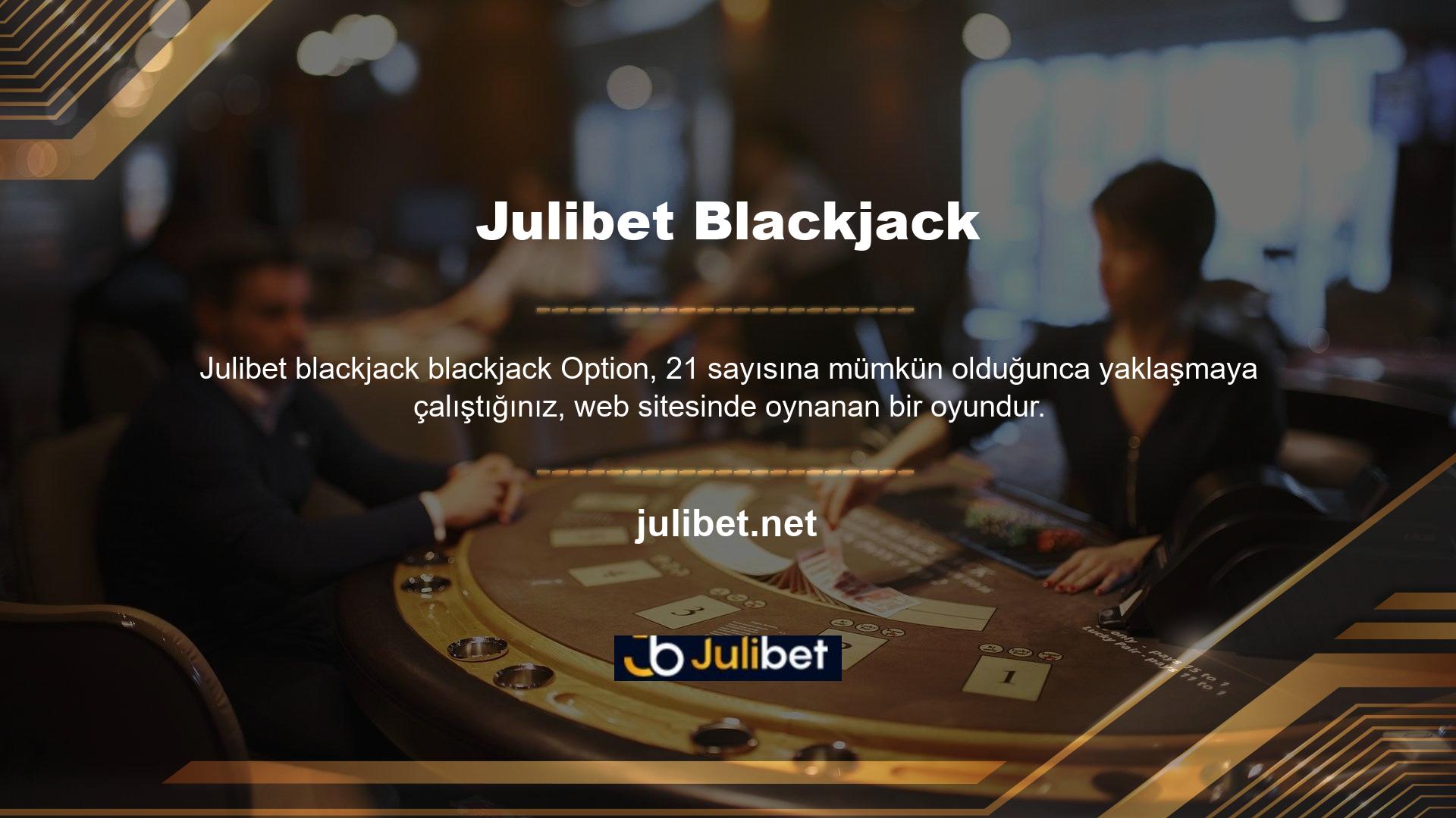 Julibet Casino, belirli kartları kullanıcılara dağıtmak için oyun kartlarını kullanır ve kullanıcılar oyunu hemen oynayabilir